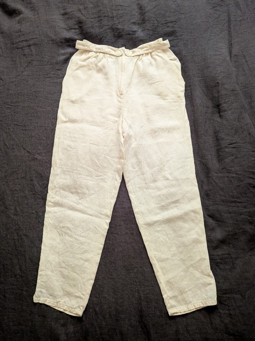 Vintage Linen Straight Leg Pants